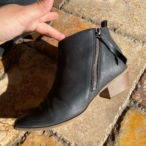 Black Cowboy Style Bootie